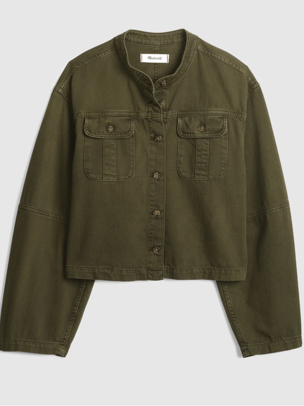 $148 msrp nwt Madewell garment dyed cocoon sleeve lady jacket xxs